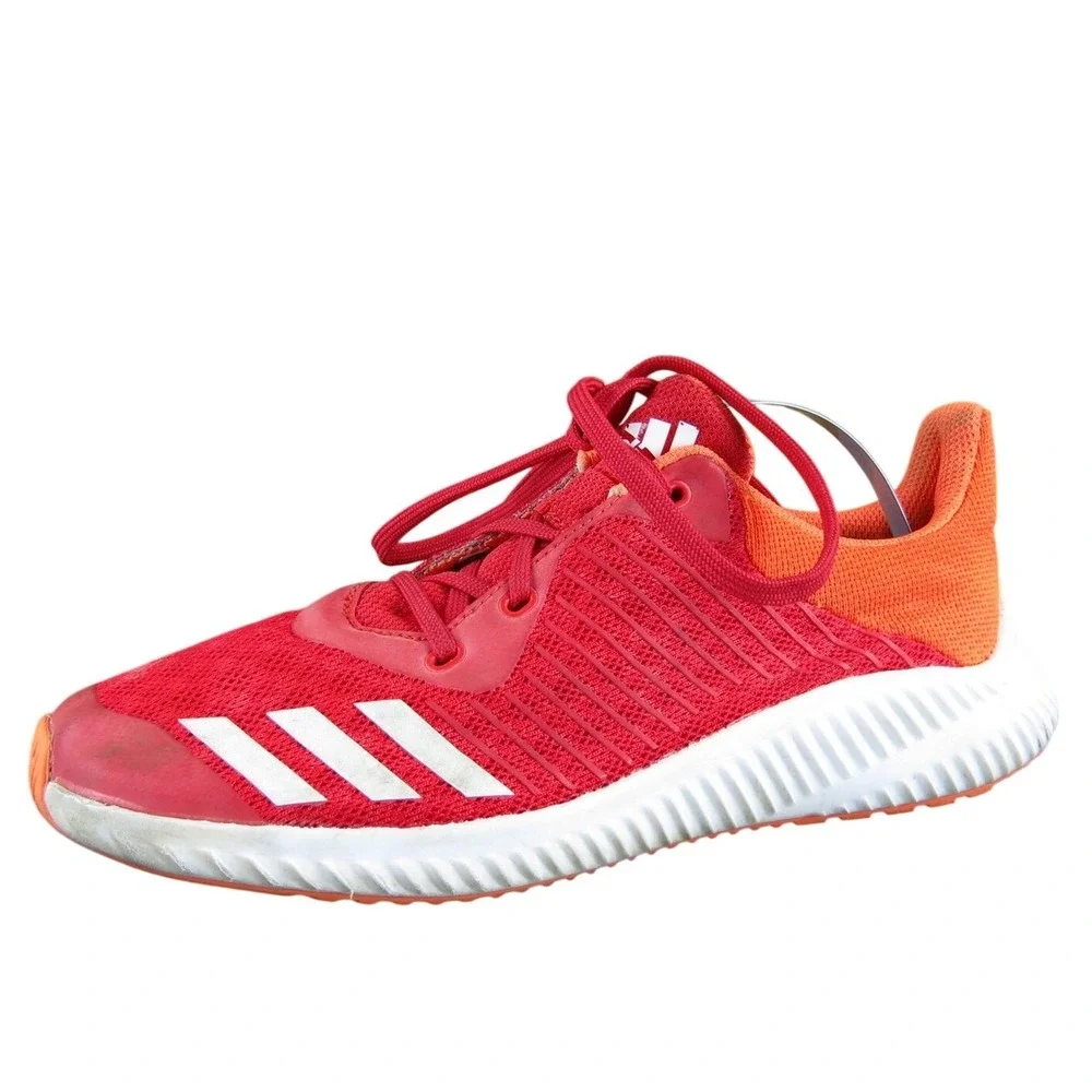 adidas Sneaker Cloudfoam Boys Y 3.5 Medium Athletic Red Synthetic Lace‎ Up